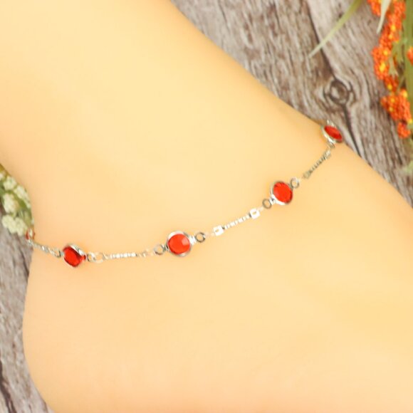 "Dainty Anklet for Women – Elegant Everyday Jewelry & Perfect Gift | MLCRC1292 - Picture 4 of 10